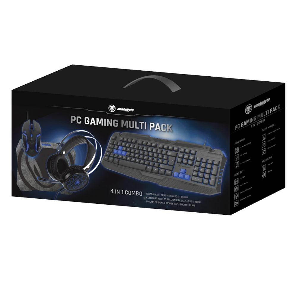 Snakebyte - PC Gaming Multi Pack KB, Headset, Mouse, Mousepad
