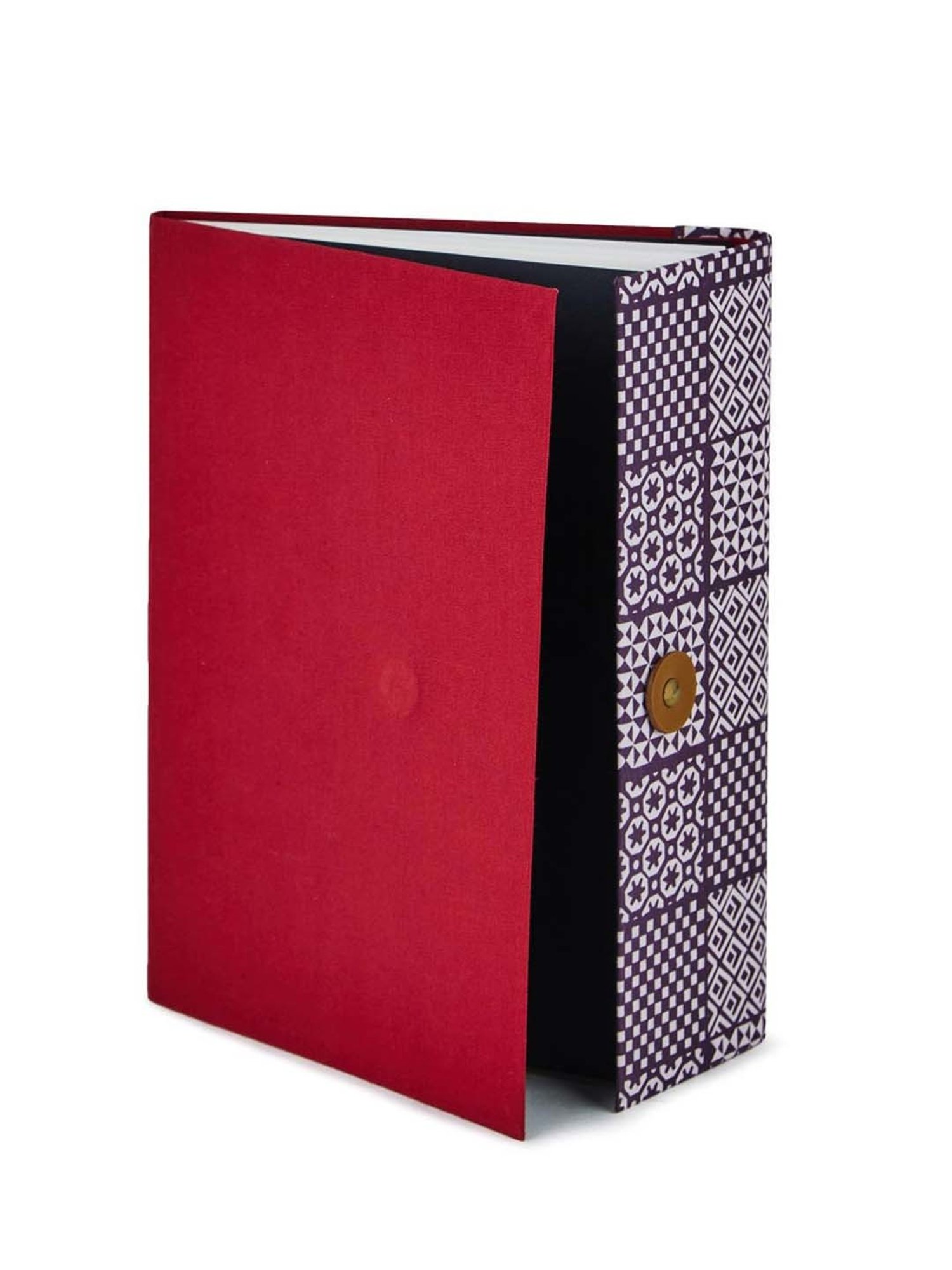 Fabindia Gulmohar Red Fabric Journal Notebook