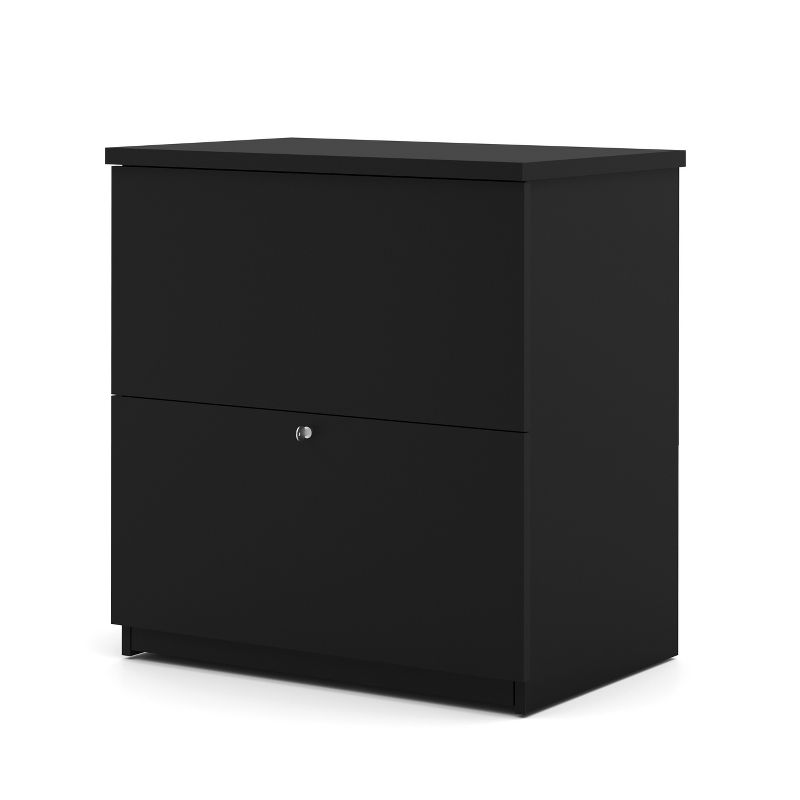2 Drawer Standard File Cabinet Black - Bestar