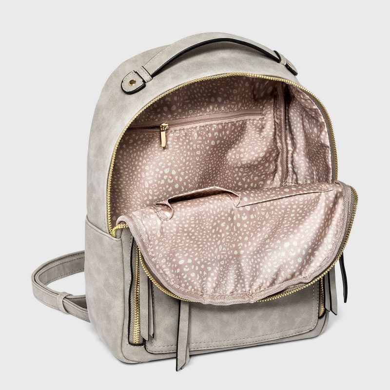 VR NYC Multi Pocket Backpack - Light Gray