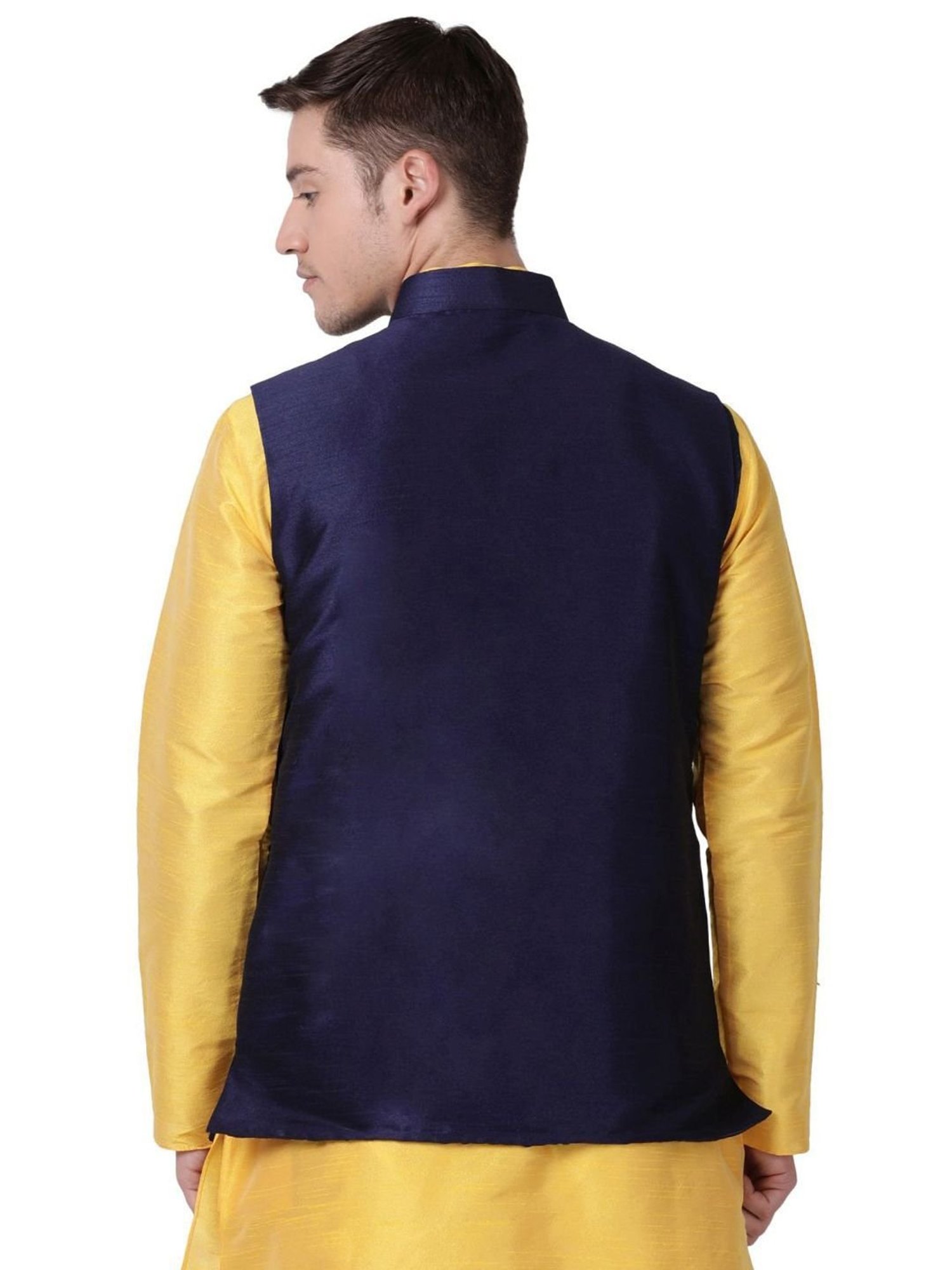 Fabindia Multicolor Regular Fit Printed Cotton Nehru Jacket