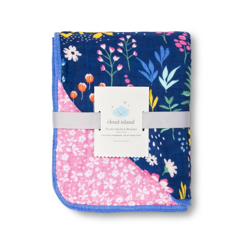 Swaddle Blanket Wildflower - Cloud Island™ Blue