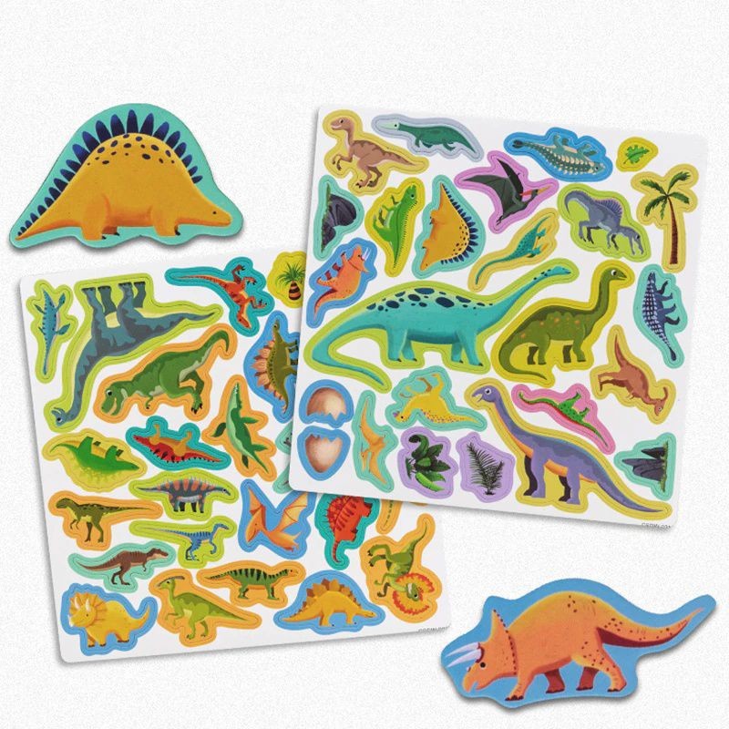 3D Montessori Scene Puzzle Children's Educational Toys Animal Traffic Dinosaur Magnetic Puzzle For Kids Boys Girl Gift 2-5 years