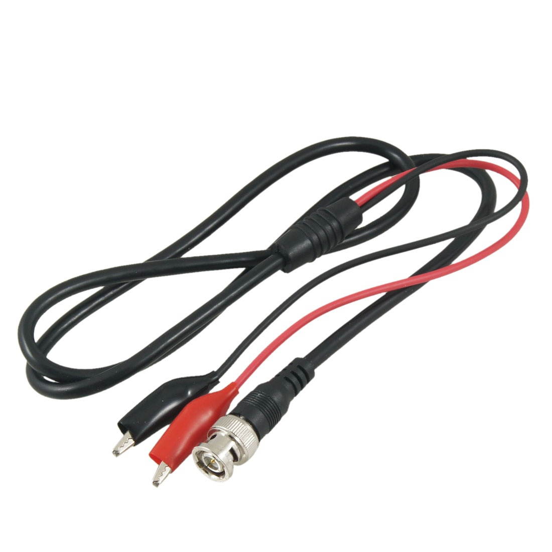 BNC Male Plug to 2 Alligator Clips Adapter Test Cable 1M 39"