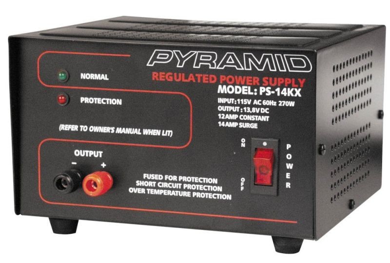 14 Amp PYRAMID PS14KX AC/DC Regulated Power Supply