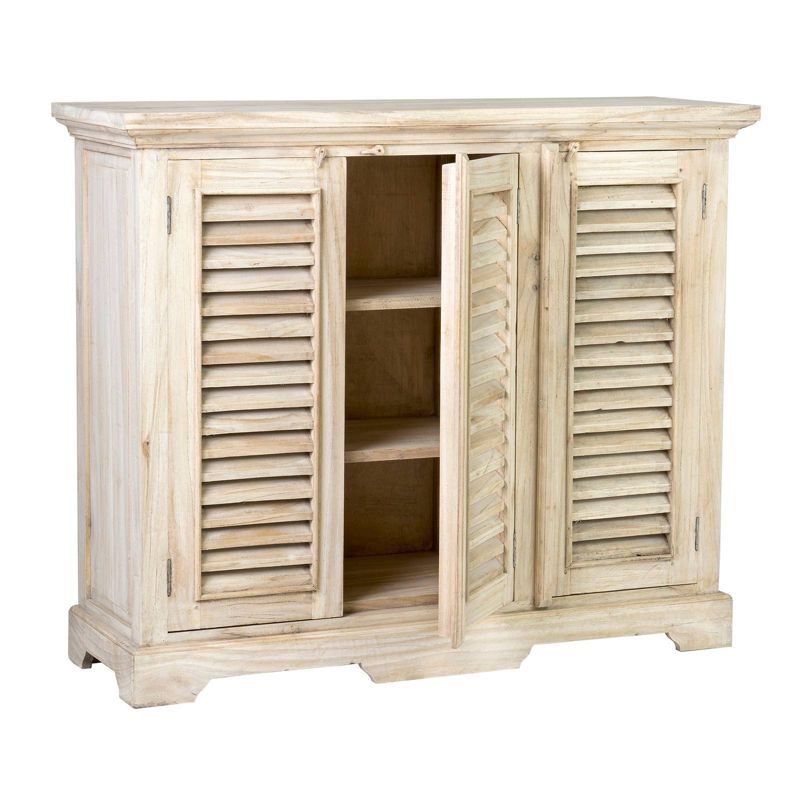 Naples Side Board White/Dark Brown - Chique