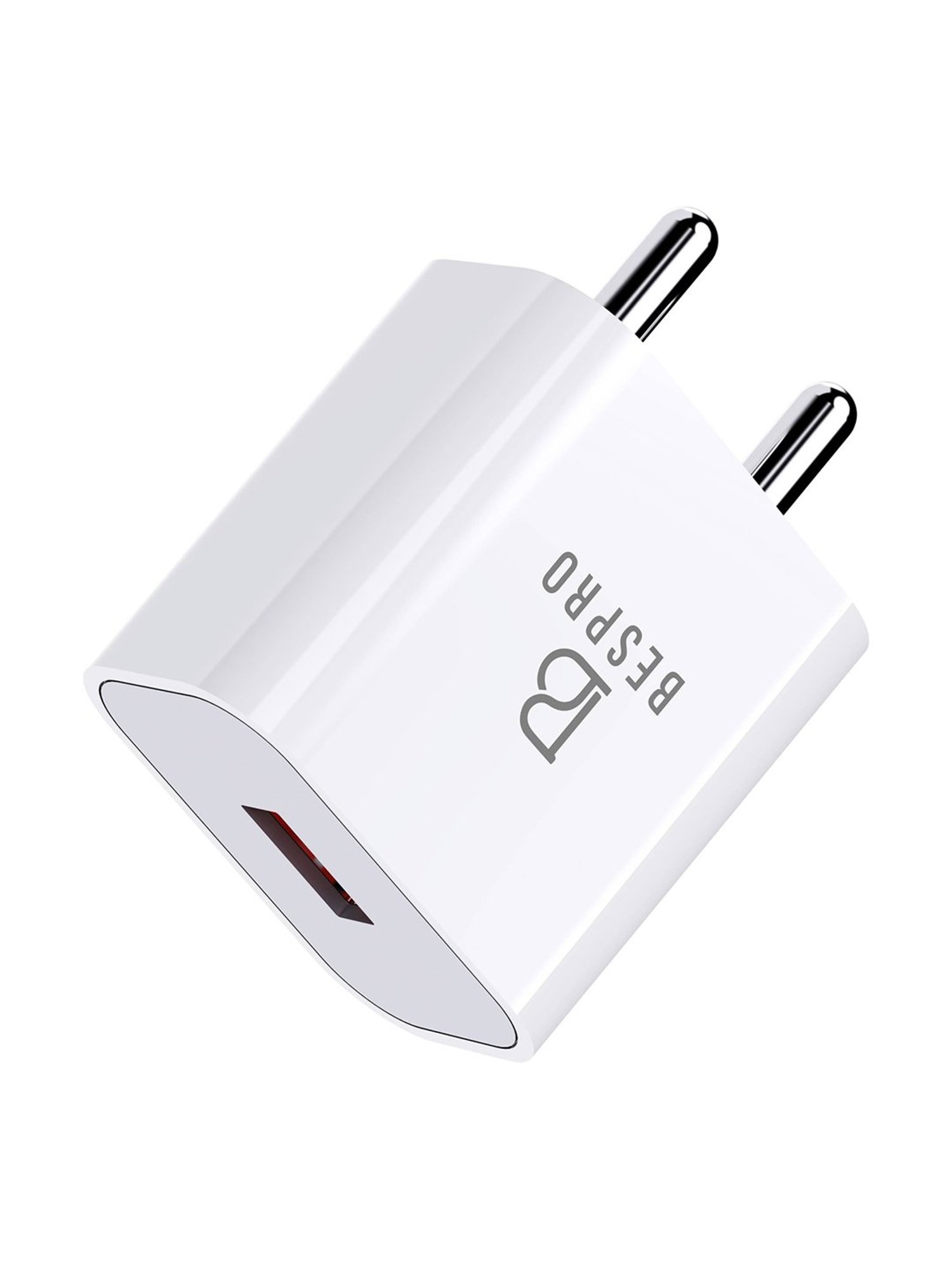 Bespro 18 W 2 A Mobile 18 W QC 3 Fast Charging Adapter - White