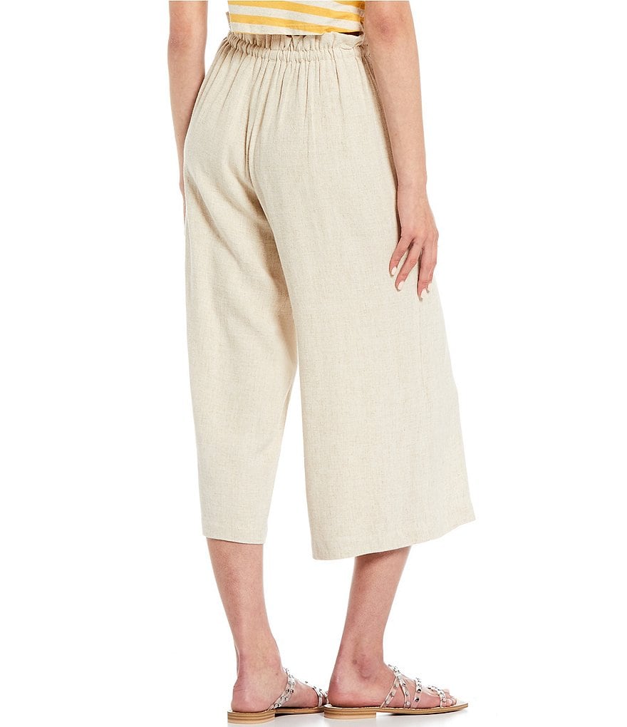 Evolutionary Paperbag Waist Wide Leg Beach Pants