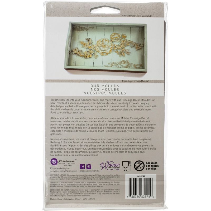 Prima Marketing Re-Design Mould 5"X8"X8mm-In The Garden