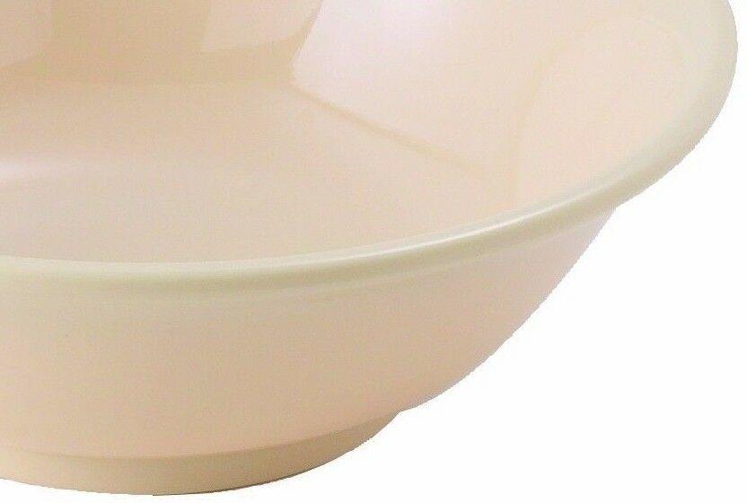 Winco MMB-96, 96-Ounce 11-Inch Diameter Rimless Melamine Bowls, Tan, 1 Dozen, NS