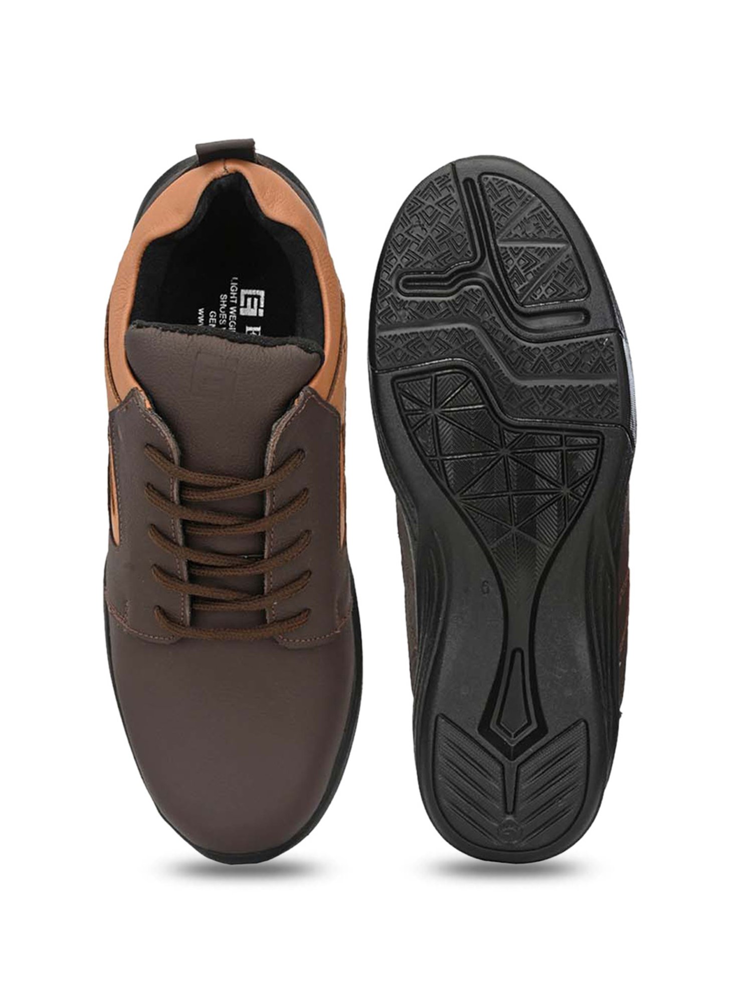 Eego Italy Men's Brown Derby Shoes