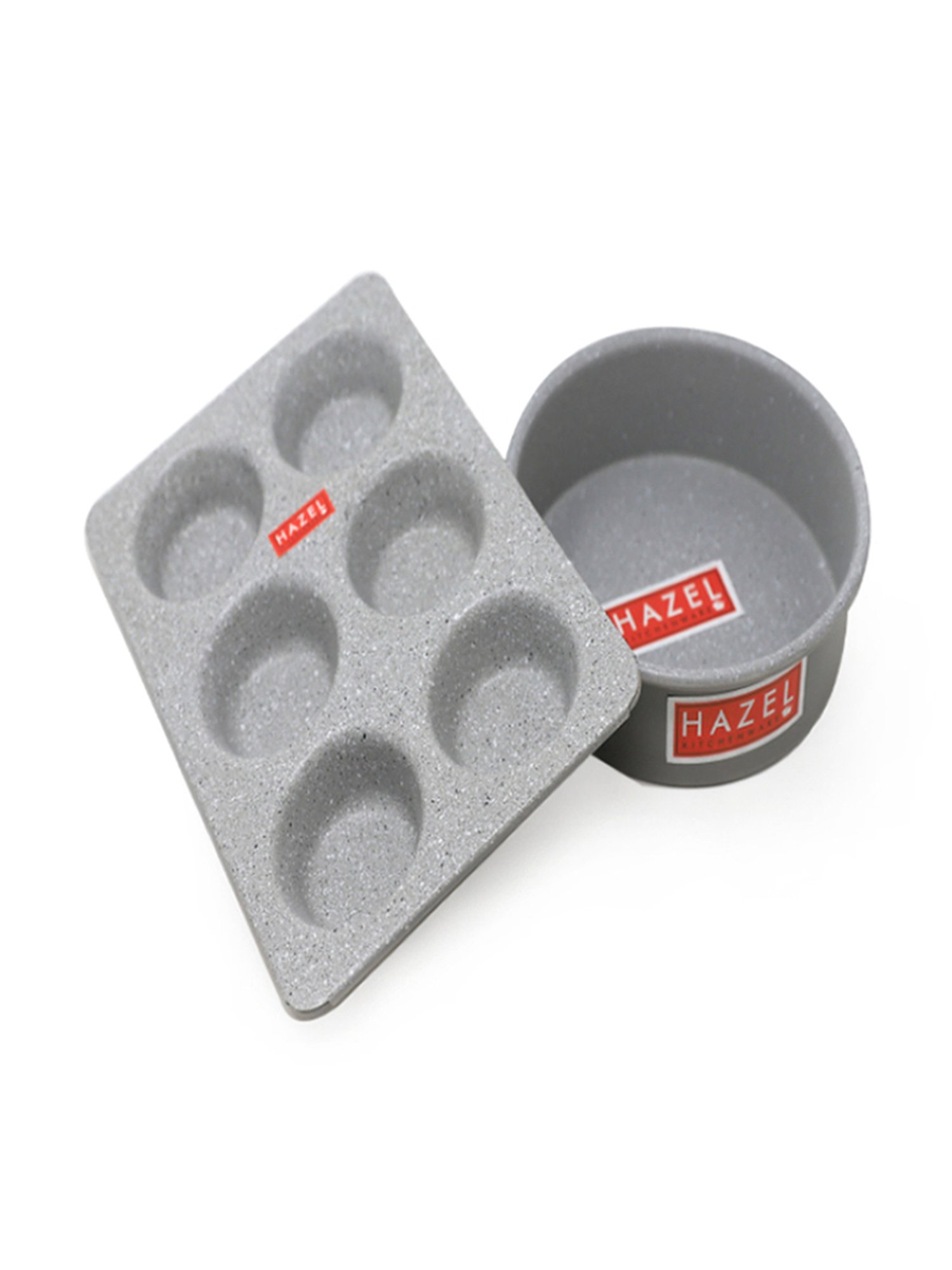 HAZEL Alfa Grey Aluminium Cake Mould (Set of 2)