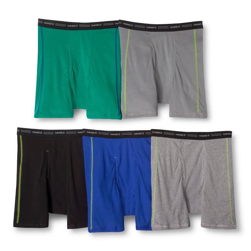 Hanes Men's 5pk Dri Boxer Briefs - Colors May Vary XXL