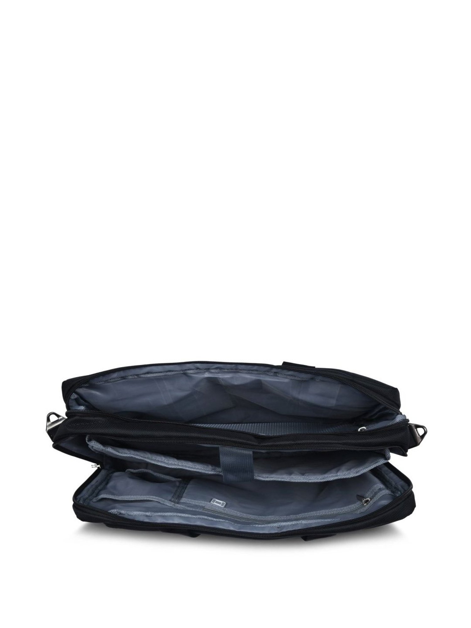 VIP Terminal Black Solid Polyester Laptop Messenger Bag