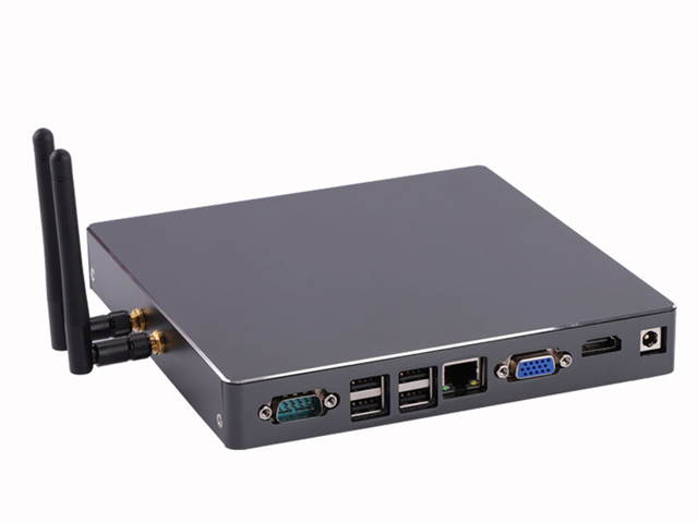 Mini PC,Desktop Computer,Intel Core I7 3537U,with Windows 10 Pro/Linux Ubuntu support,(Black),[HUNSN BH08G],[COM/VGA/HDMI/LAN/ 8*USB2.0/ With Cooling fan],(8G RAM/256G SSD/1TB HDD)