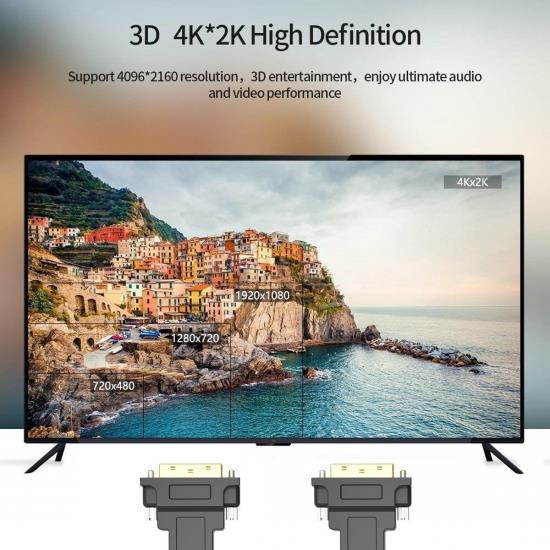 Cablecc DVI AOC Cable 50M Active Fiber Optic Fast Transfer Ultra FHD 4K 60hz