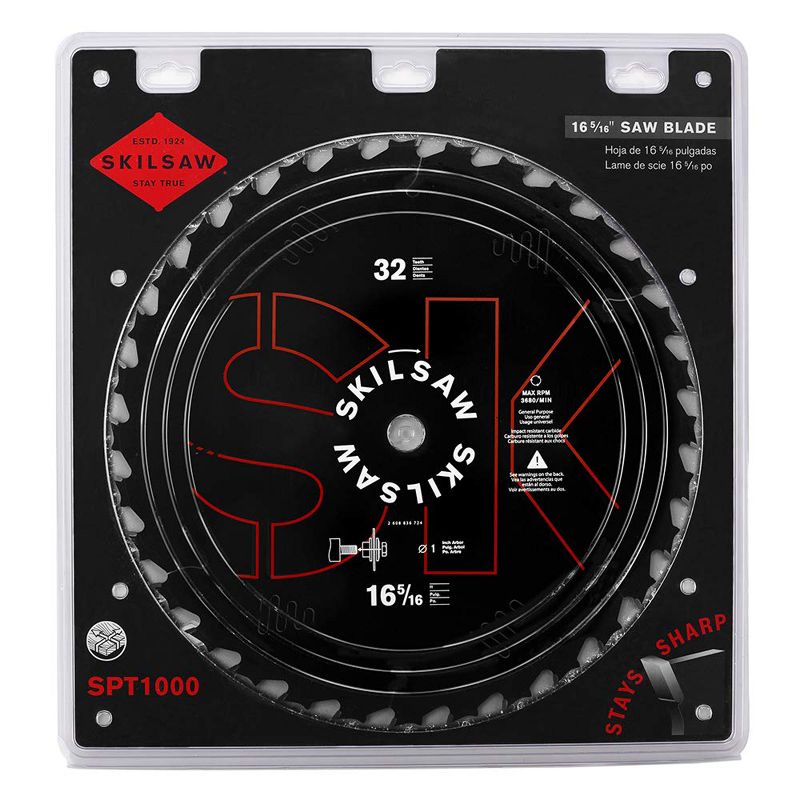 Skilsaw Heavy Duty 16-5/16 inches X 32 Tooth Circular Saw Replacement Blade, Black