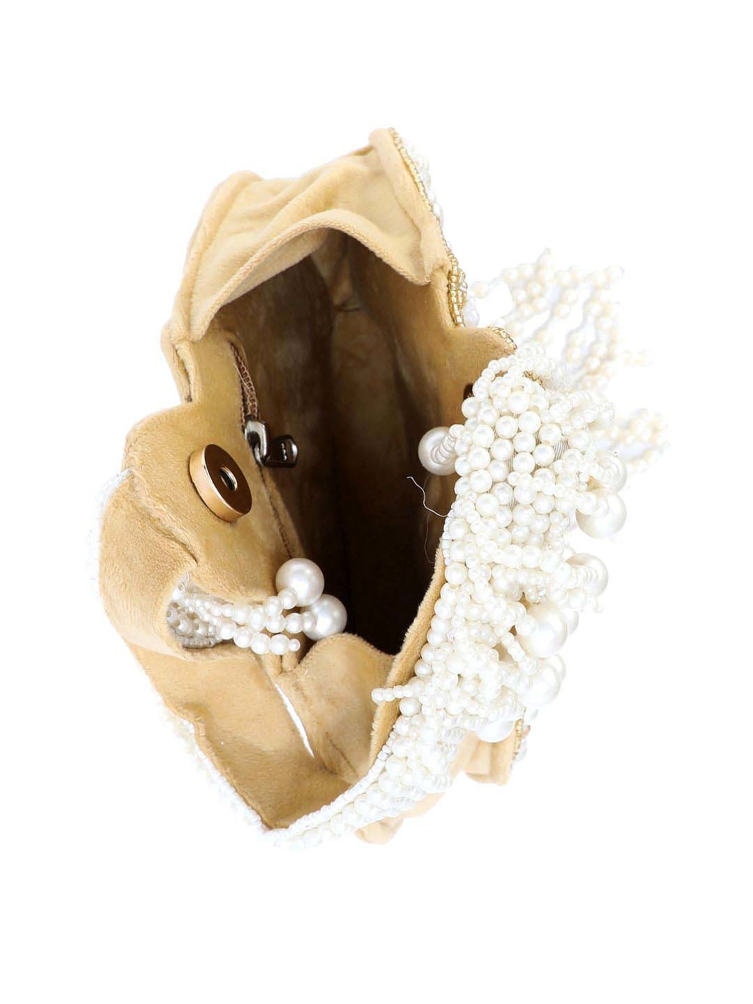 NR by Nidhi Rathi White Fabric Potli