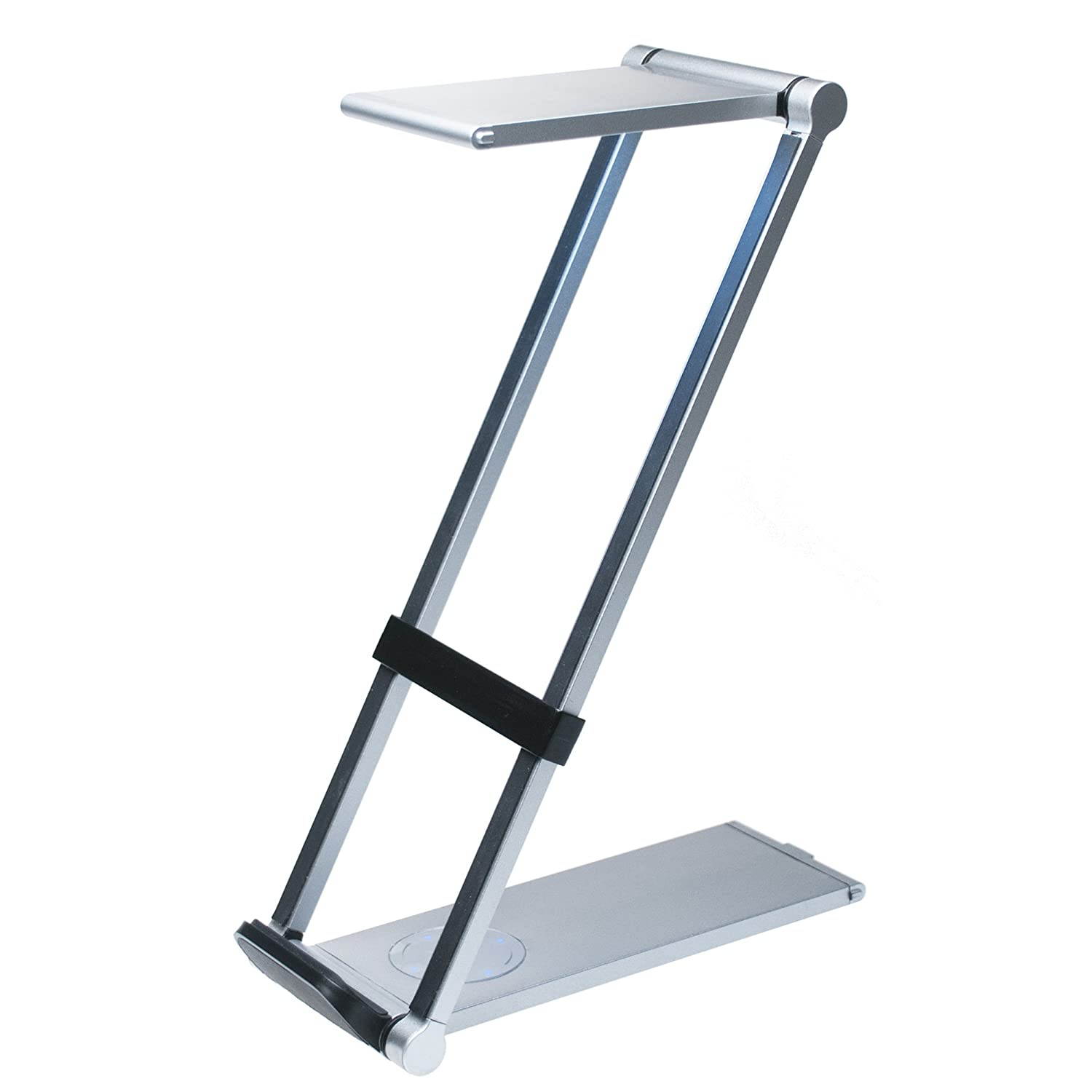 CTA Digital Foldable LED Desk Lamp Stand for iPad 10.2-Inch (7th Gen), ipad Air 3, ipad Mini 5 & Other Smartphones & Tablets up to 11.25" in Length