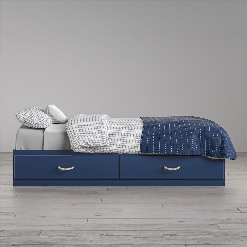 Sierra Ridge Mesa Twin Bed with Storage, Blue