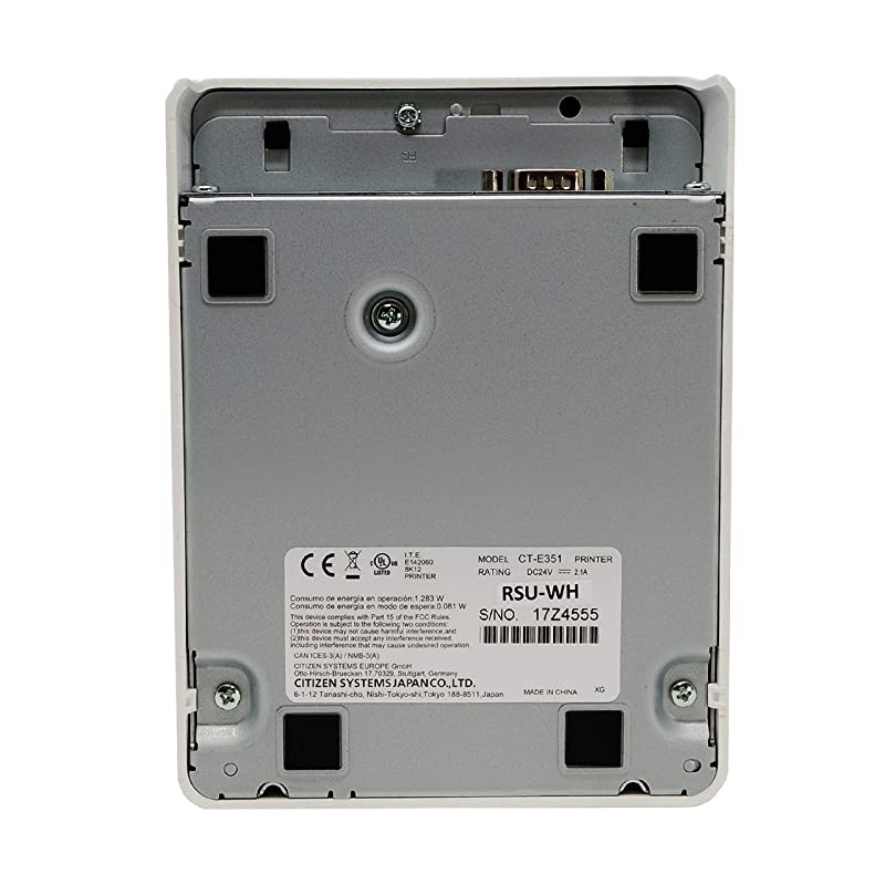 Thermal Receipt Printer USB Serial Auto-Cutter Prints at 250 mm/s, White