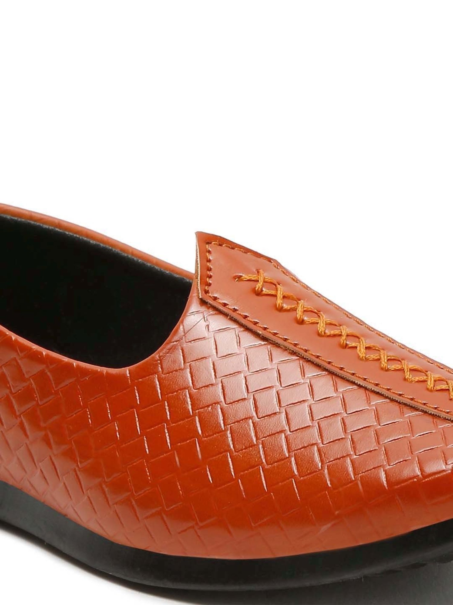 Tiny Bugs Kids Tan Mojari Shoes