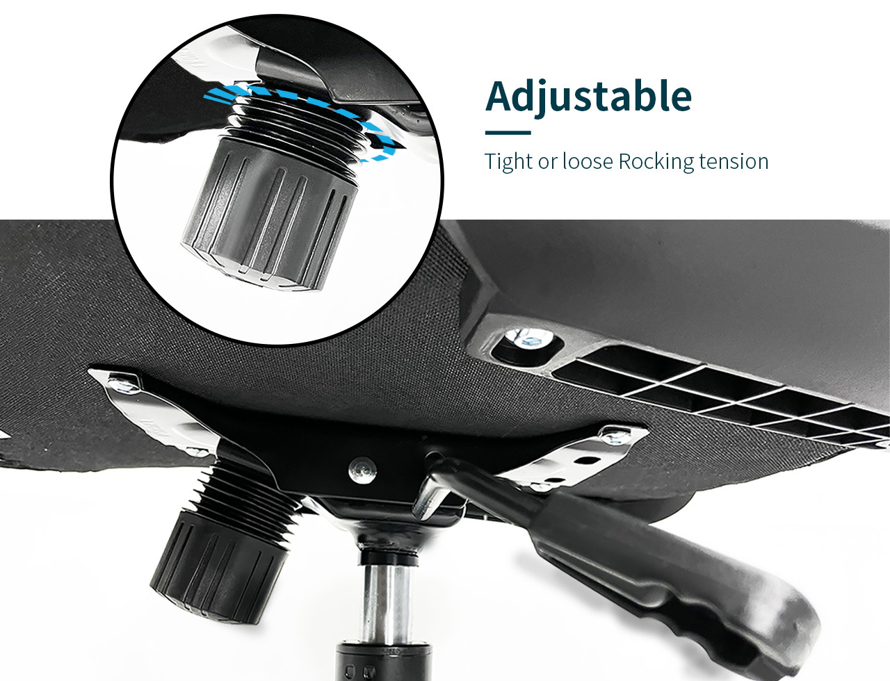 GIAS Ergonomic High-back Mesh Office Chair With Adjustable Headrest Fixed Armrest Lumbar Support&Thick Seat Cushion Swivel Computer Task Chair,black