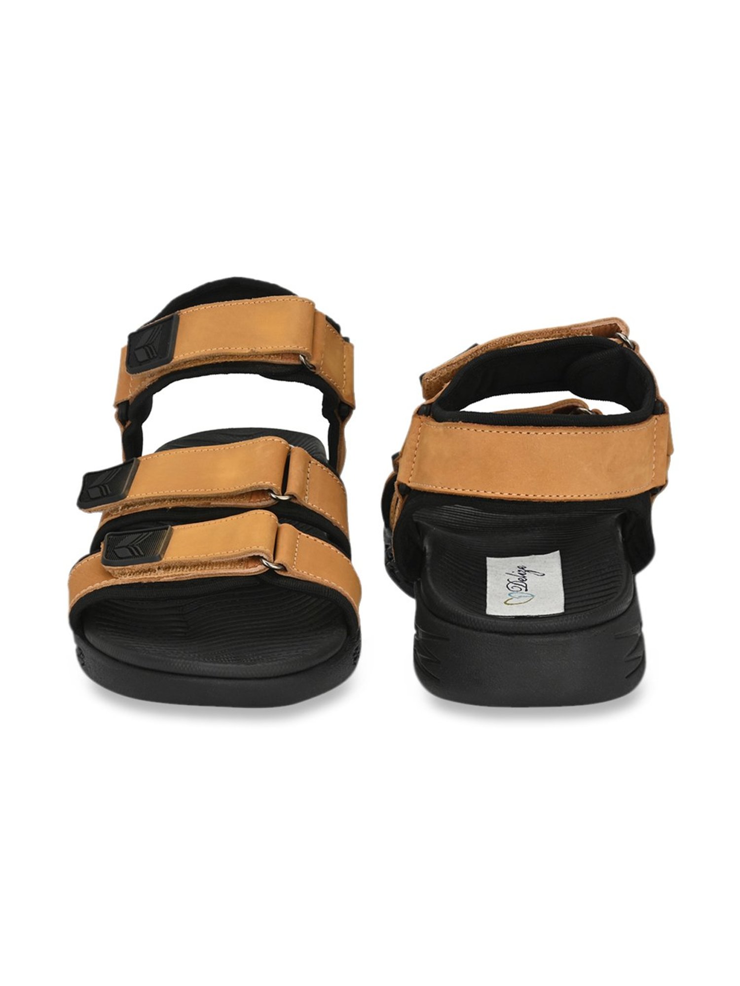 Delize Men's Yellow Floater Sandals