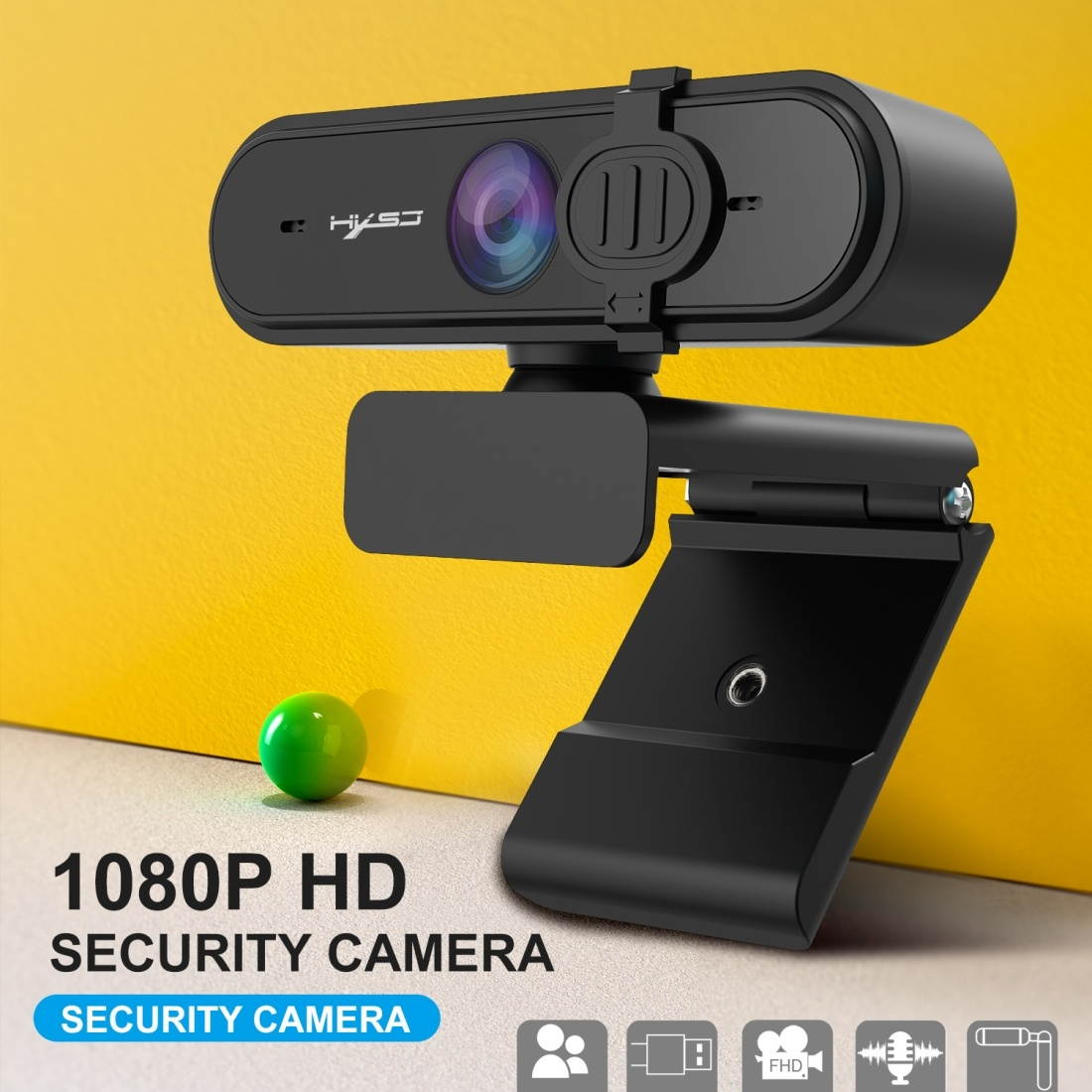 HD 1080P 95 Degree Wide-angle High-definition Computer Camera with Microphone
