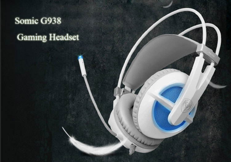 Somic G938 Stereo Gaming Headset Computer Game Headphones With Microphone 7.1 Virtual Surround Sound Effect