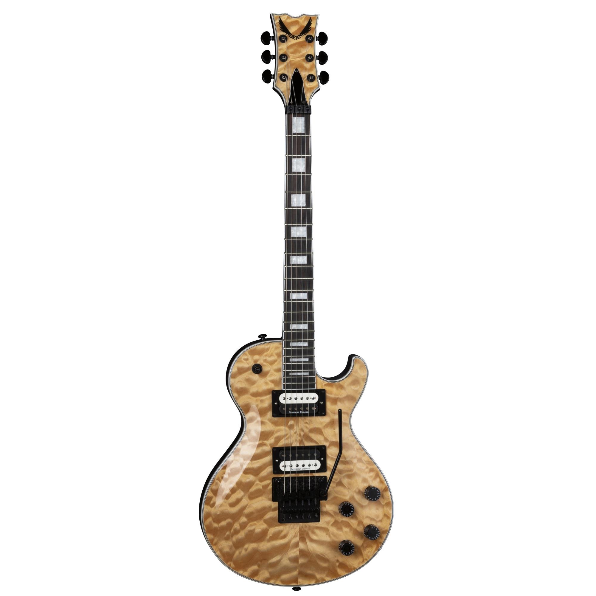 Dean Thoroughbred Select Quilt-top with Floyd Electric Guitar Gloss Natural