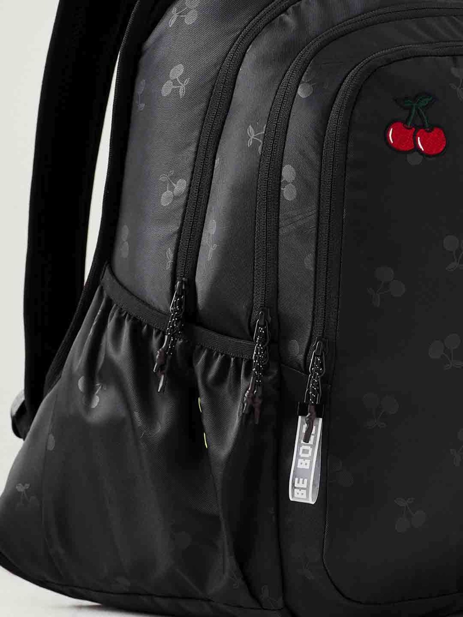 Wiki Back to School 4 Black Polyester Printed Backpack - 34 Ltrs