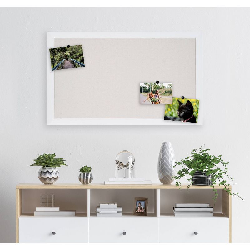 13" x 23" Beatrice Pinboard Rustic Brown - DesignOvation