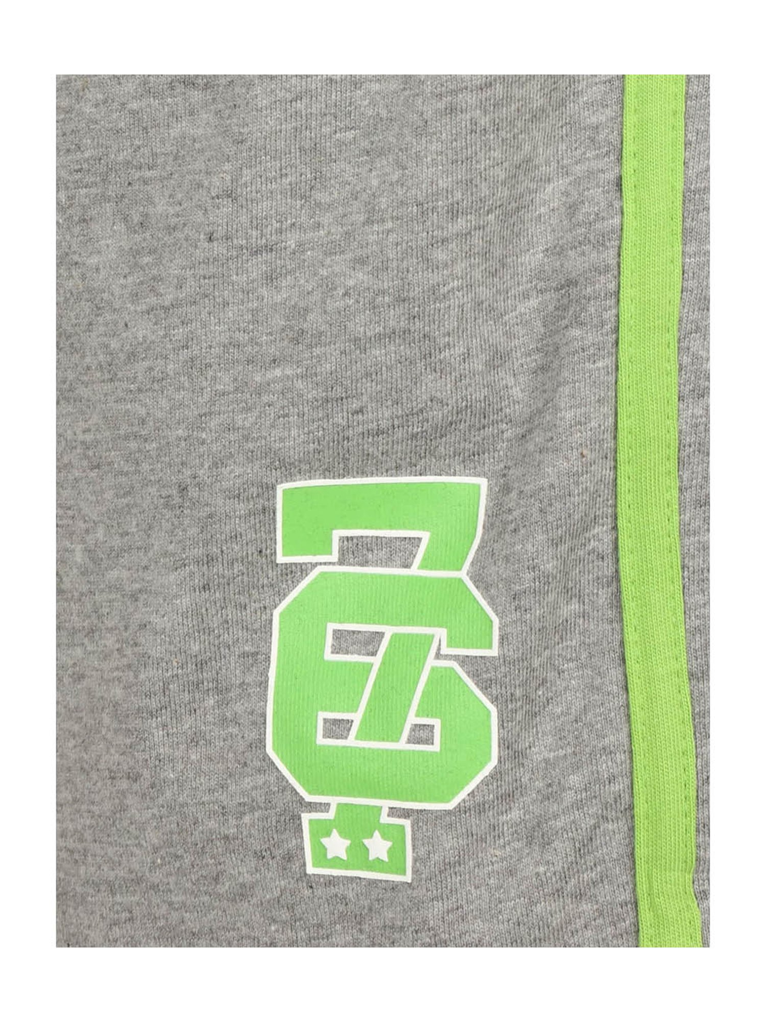 Jockey Kids Grey Melange Textured Shorts