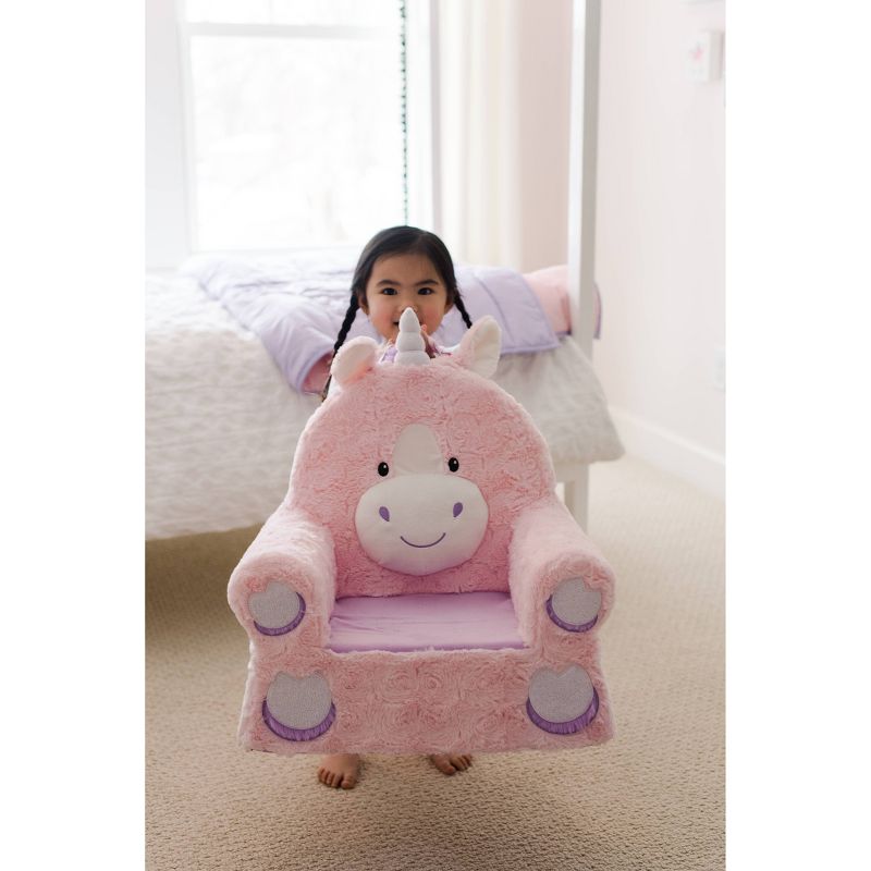 Soft Landing Sweet Seats Pink Unicorn Children's Soft Chair