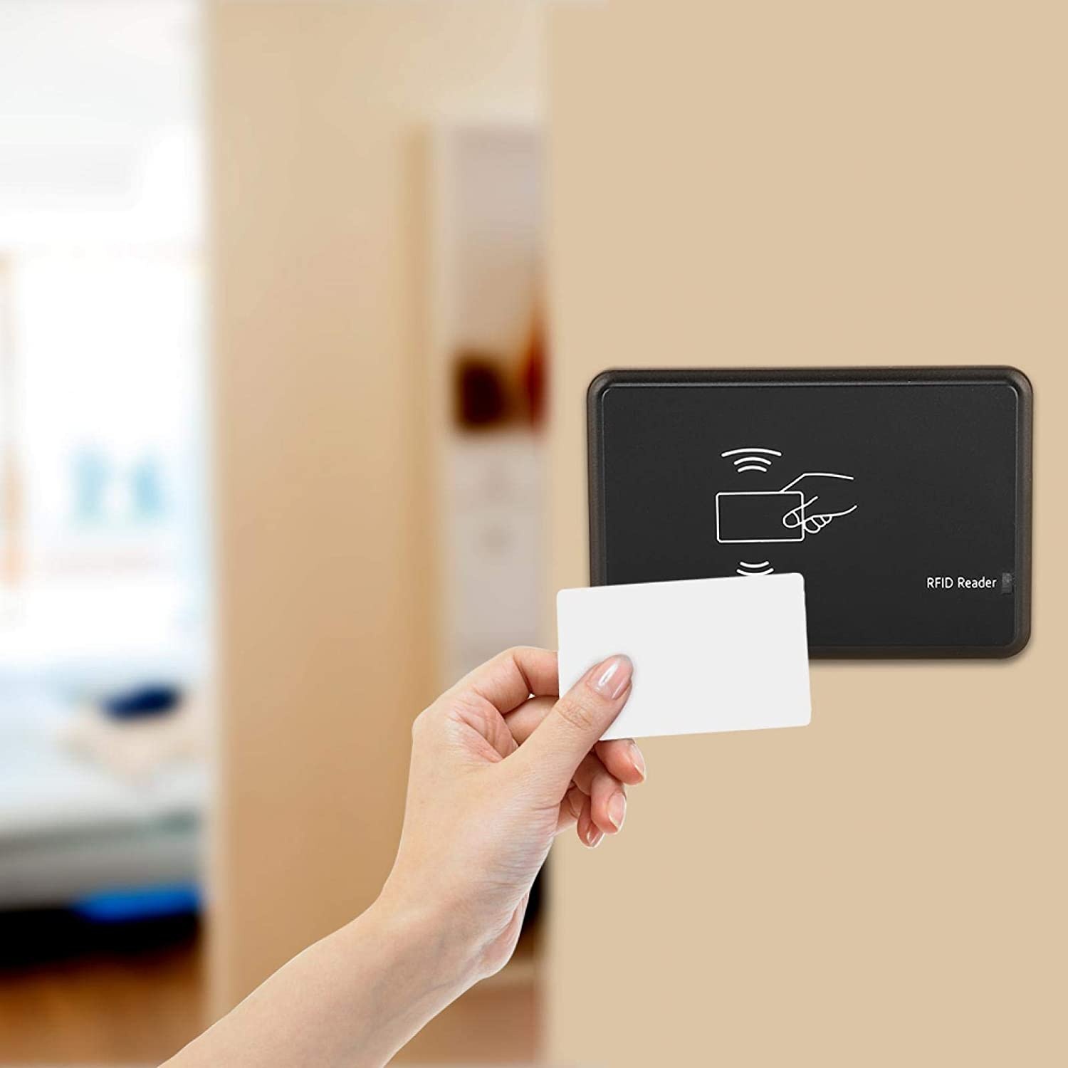 Reader, Convenient Plug and Play Waterproof Sturdy USB Adapter Compact for Multimedia System for Membership System for Sauna Bath for Access Control