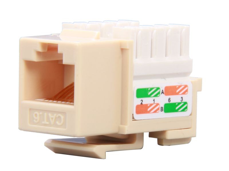 Micro Connectors CAT5 RJ45 Coupler F-F Straight