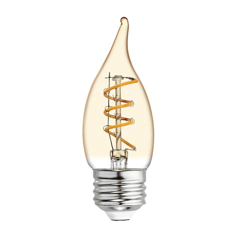 General Electric VintaDeco Spiral Amber LED Light Bulb White