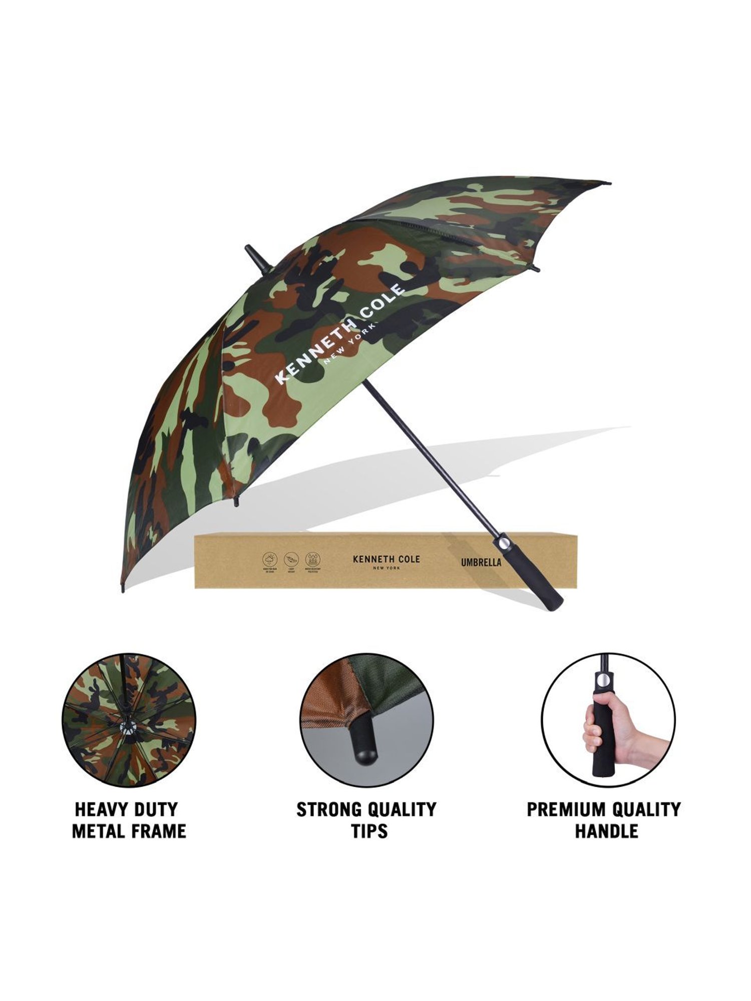 Kenneth Cole New York UV Protection Camouflage Umbrella