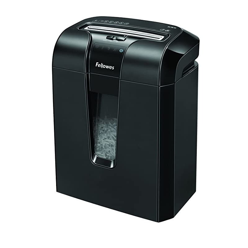 Powershred 63Cb 10Sheet CrossCut Paper and Credit Card Shredder with Jam Blocker Technology 4600001Black