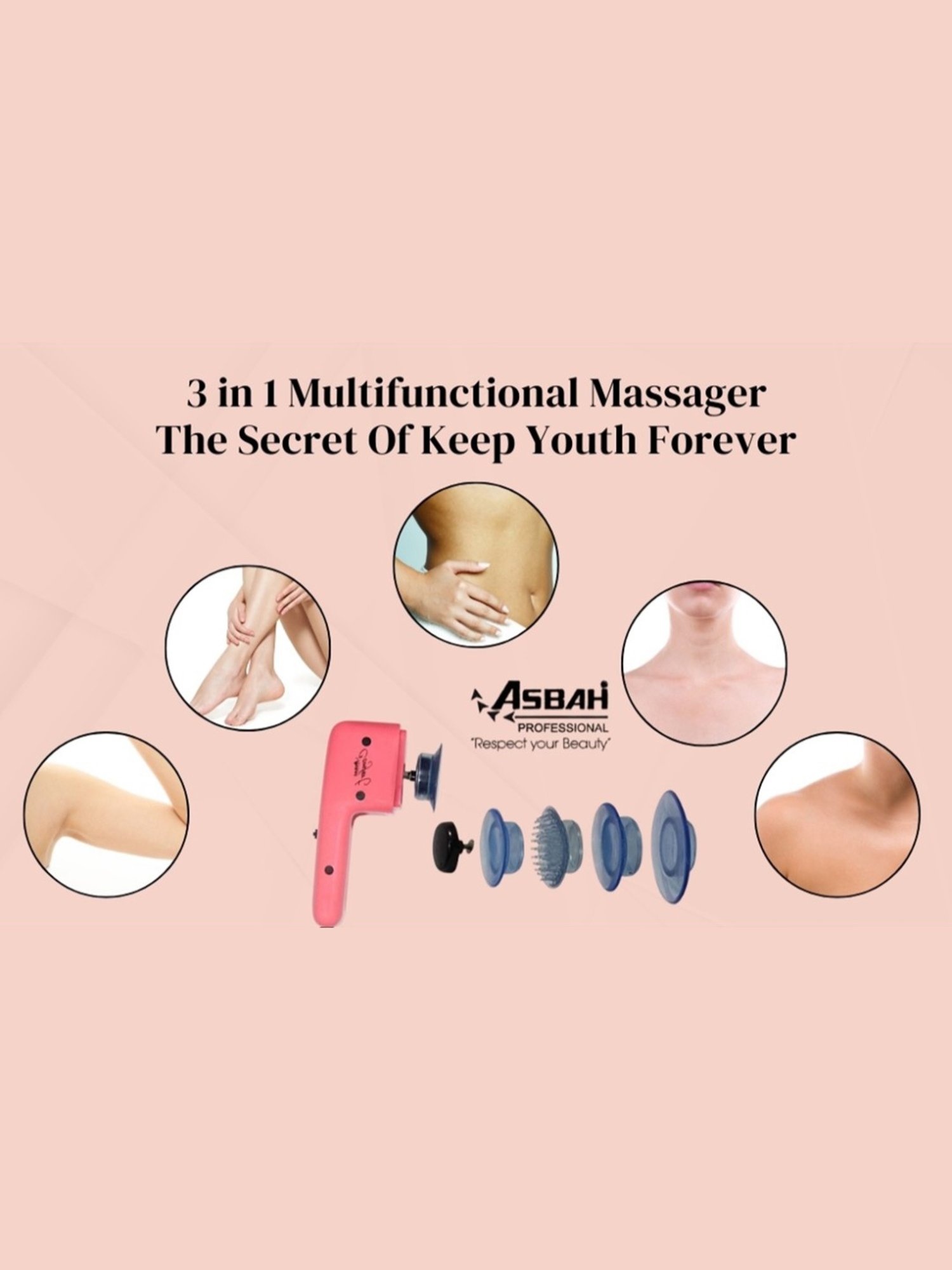 Asbah Professional Electric Handheld Comfort Massager