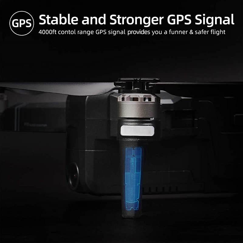 F11 Pro Drones with Camera for Adults 4K UHD Camera Live Video 30 Mins Flight Time with GPS Return Home Brushless Motor-Black(1 Extra Battery + Carrying Case)