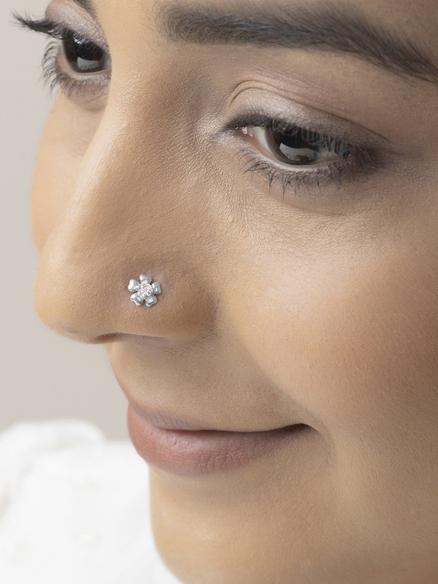 March by FableStreet 92.5 Sterling Silver Nosepin for Women