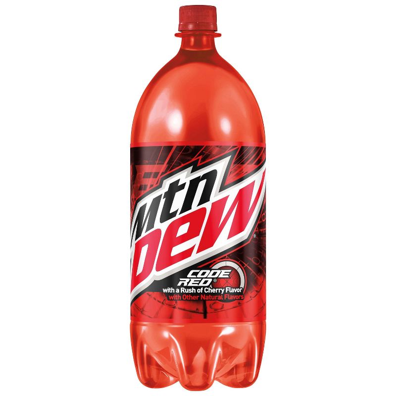 Mountain Dew Code Red Cherry Soda - 2L Bottle
