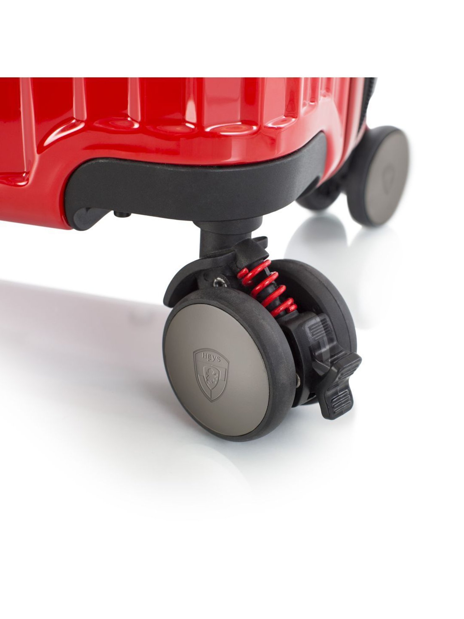 HEYS Tekno Red Textured Hard Cabin Trolley Bag -21 cm