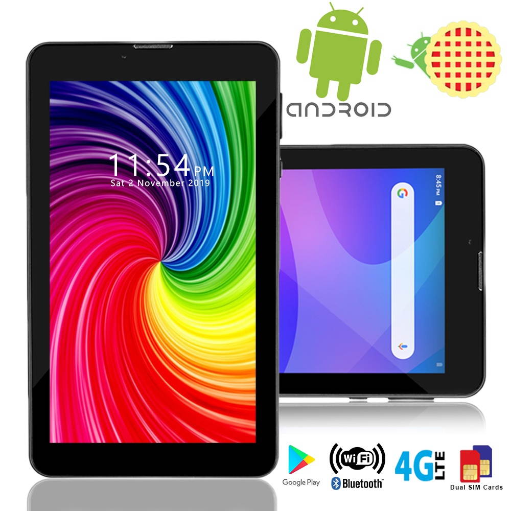 Indigi? 7-inch 4G LTE Smart Cell Phone Android 9.0 Tablet PC AT&T / T-Mobile / Straightalk / Simple Mobile Unlocked