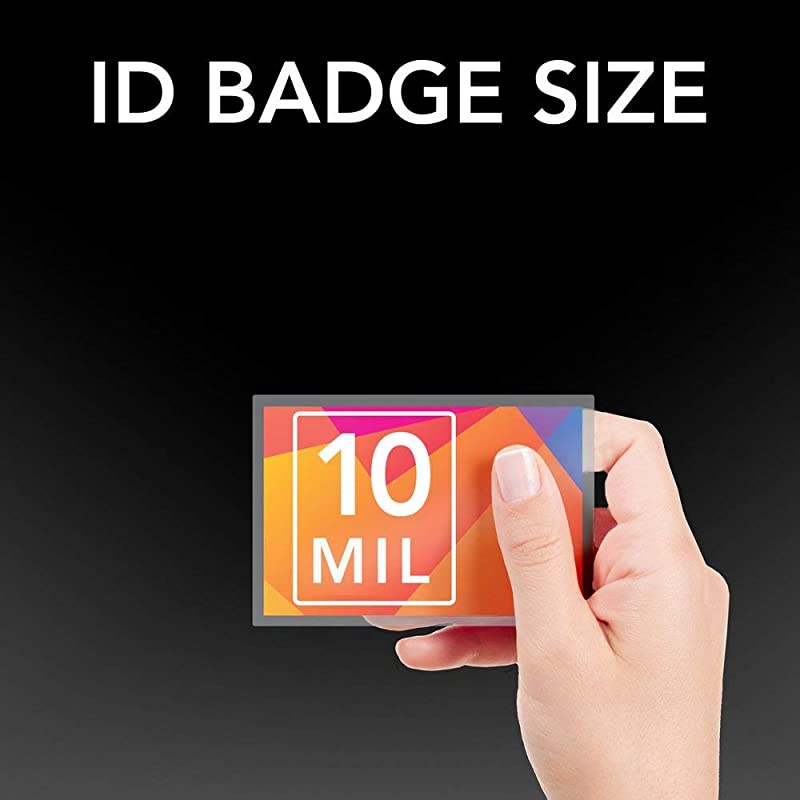 GBC Laminating Sheets Thermal Laminating Pouches BadgeID Card Size 10 Mil HeatSeal LongLife 100 Pack 3202104