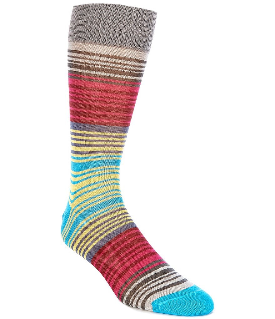 Johnston & Murphy Wool-Blend Ribbed Dress Socks