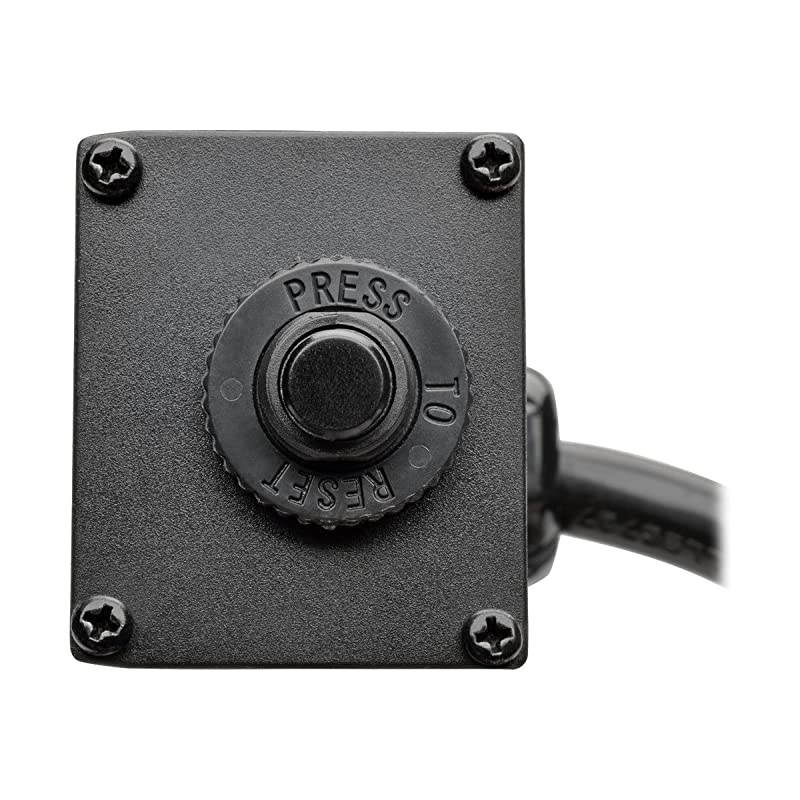 8 Outlet Power Strip, 120V, 15A, NEMA 5-15R, 5-15P Plug with 15' Cord, Vertical, Metal, Black, 24" (PS2408B)