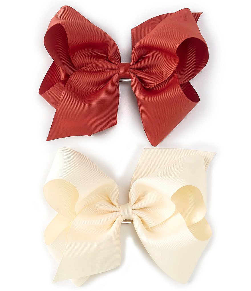 Copper Key Girls Grosgrain King Bows 2-Pack